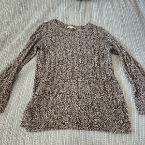 Loft Cable-Knit Marled Sweater